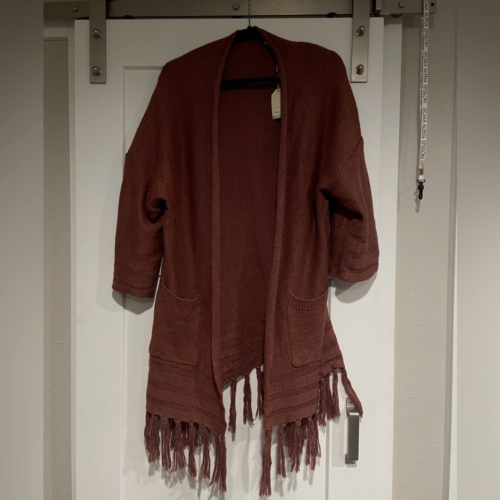 Dusty orange cardigan